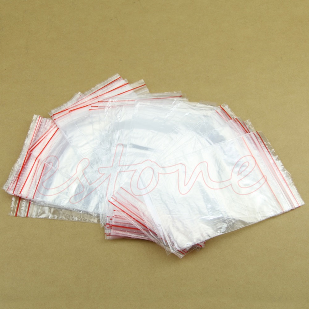 Free Shipping Hot Selling 100pcs/bag Clear 10*15CM 2 Ml Ziplock Zip lock Re-closable Bags