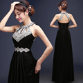 Evening Dress 2016 Free Shipping Floor length Satin Sexy Formal Prom Party Gowns Elegant Long Evening