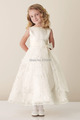 2016 A line Flower Girl Dress for Wedding Cap Sleeve Sleeveless Dresses for Flower Girls