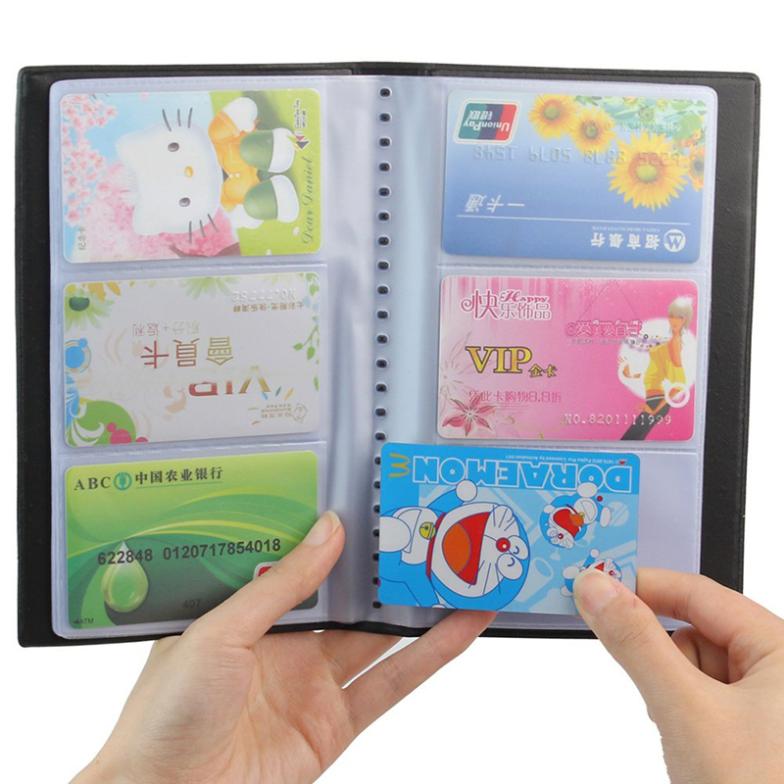 1 Pc Portable 60 Cards Leather Business Name ID Credit Card Holder Keeper Organizer Book ZH275