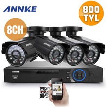 ANNKE 8CH CCTV System 960H DVR 4PCS 800TVL IR Weatherproof Outdoor CCTV Camera Home Security System Surveillance Kits