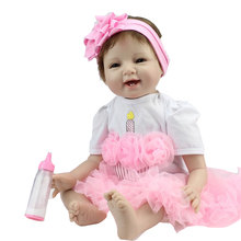 hot sale solid silicone reborn baby dolls wholesale lifelike baby soft dolls fashion doll Christmas gift new year gift