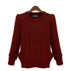 2015 Fashion Long Sleeve Casual Pullovers Women Sweaters Tops Cotton Blend Sweaters For Women 4 Colors