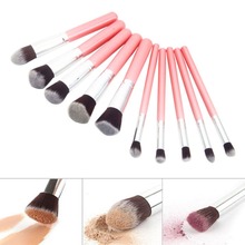 New Beauty 10pcs Woman Makeup Brush for Cosmetic Brushes Kabuki Foundation Powder Eyeshadow Professional Makeup Brush Set