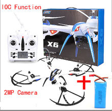 Free Shipping! JJRC H16 Tarantula X6 drone 4CH RC Quadcopter Wide-Angle 2MP Camera IOC+1Battery