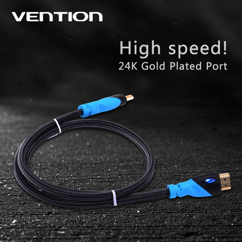 Vention 2M HDMI Cable Male to Male Gold Plated HDMI 1.4V 1080P 3D For Ps3 For Xbox For appletv For HDTV Computer Cables