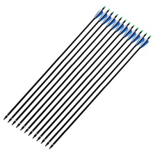12pcs Archery Carbon arrows 30 Length Plastic Feather 80 Carbon Arrow shaft for Recurve Bows Carbon