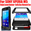 For SONY XPERIA M5 Original Lovemei Aluminum Gorilla Glass Shock Drop Waterproof case for Sony M5