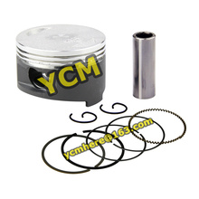 Piston and Ring Set 57.4mm Scooter Engine GY6 150cc Modify Parts 157QMJ Spare Parts wholesale YCM