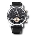 JARAGAR Brand Fashion Roman Number Leather Band Mechanical Tourbillon Watch White Black Men Wristwatch 2016 New