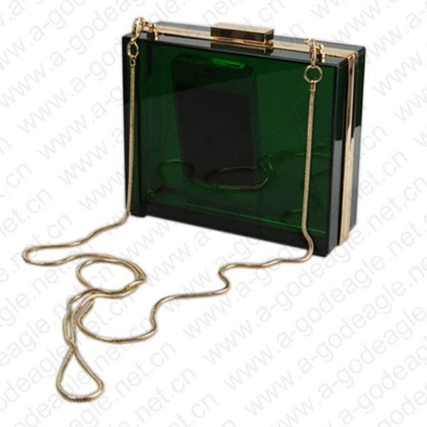 ... chain metal frame acrylic clutch clear bag evening bags gifts for lady
