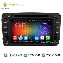 Quad core Android 5.1.1 Car DVD Player Radio Audio Stereo Screen GPS For Mercedes-Benz Vaneo Viano C-W203 CLK-C209 W209 G-W463