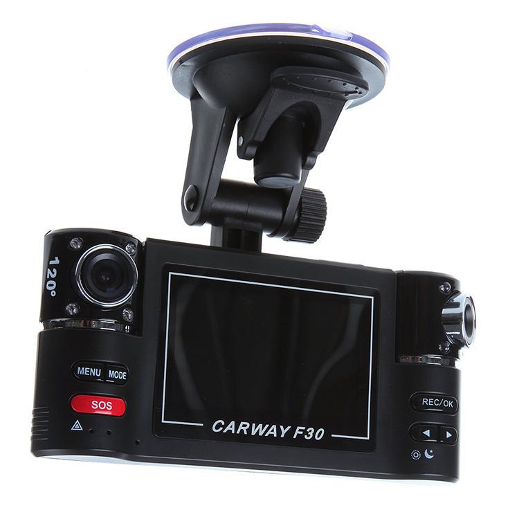 Dual Camera Car DVR F30 Dual Lens 2.7" Car Camera Night Vision HD DVR