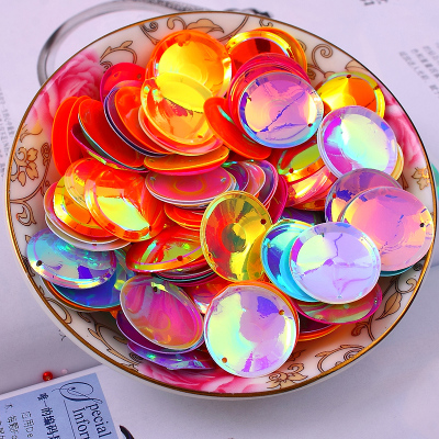 60 pcs/lot 20mm Large Size Cup  Two Holes Round Sequins for Crafts Sewing Diy With 10 colors for option