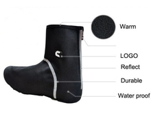 Cycling Shoe Cover Thermal Fleece Over Shoe Neopren SBR Fabric Thicken Windproof Waterproof Bike Bicycle Lock Shoe Covers