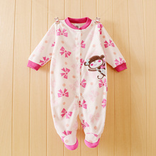 Spring Autumn Polar Fleece Fabric Baby Boys Girls Infants Newborn Carters Other Brand Baby Clothes Rompers