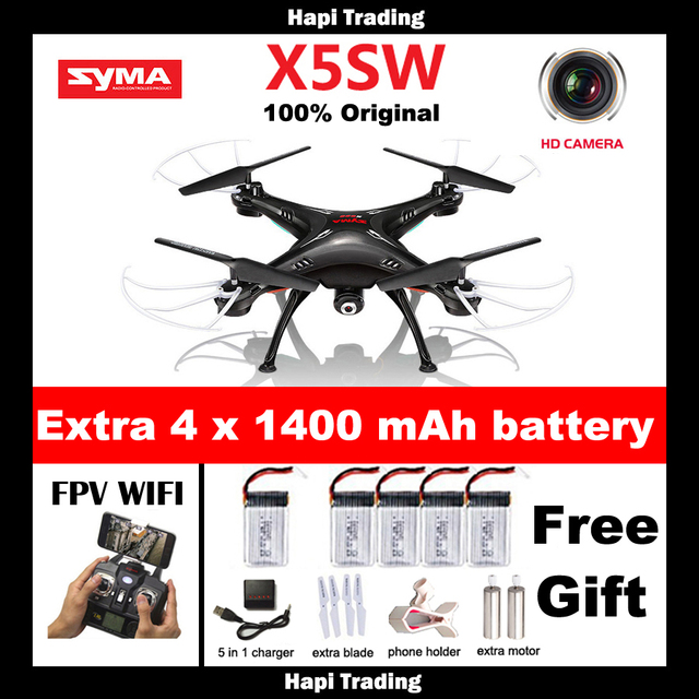 Оригинал СЫМА X5SW X5SW-1 WI-FI RC Drone Мультикоптер с 6-осевой FPV Камеры Без Головы Реального Времени Вертолет Quad вертолет Игрушки