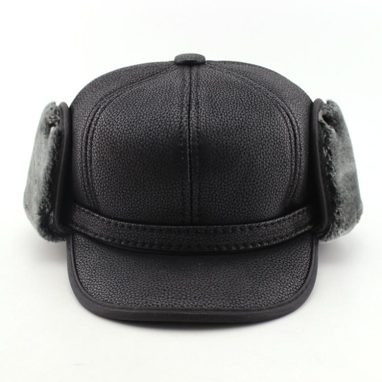 2015 New arrival Hat winter men pilot hat with ear flaps mens faux fur
