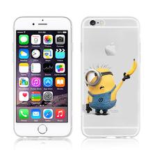 2015 New Fashion Despicable Me Yellow Minion Design Case cover For iphone 6 4 7 inch
