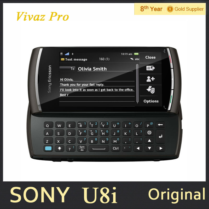 Original Unlocked Sony Ericsson Vivaz Pro U8i U8 Mobile Phone 3 2inch Screen 3G GPS 5MP