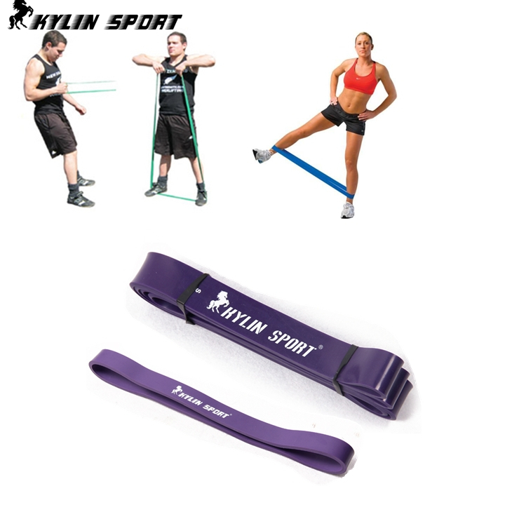free shipping 2 purple yoga band resistance band Fitness Exercise loop for bodybuilding exercise band