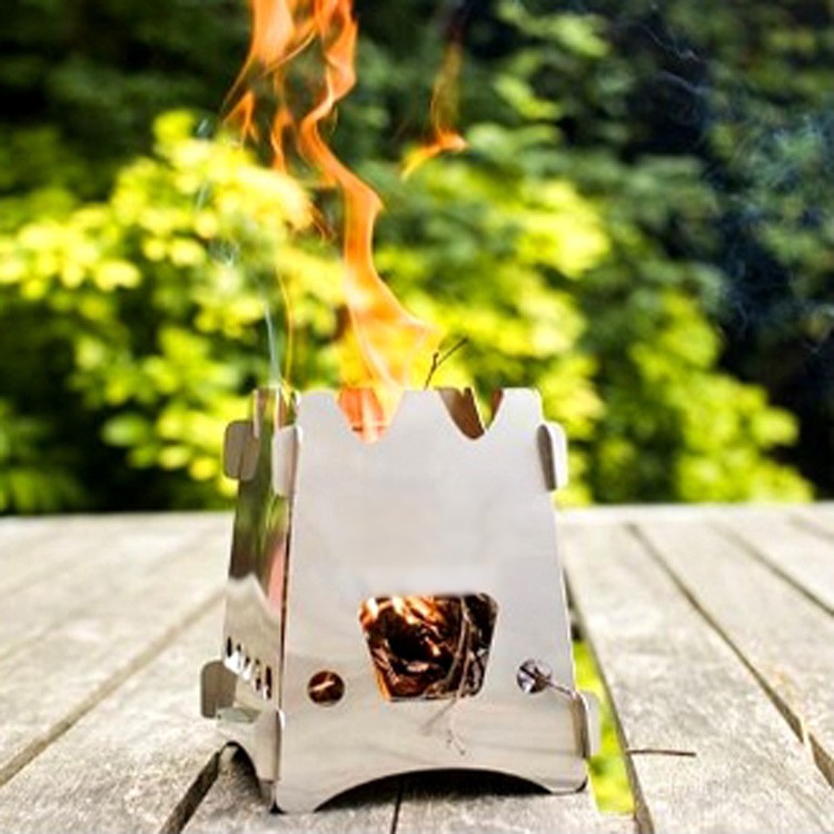 2019 Outdoor Wood Stove Portable Stainless Steel Light Weight