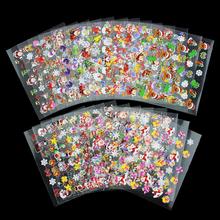 3D Beauty Nail Art Stickers 2015 Summer Style 24 Design Christmas Nail Foil Manicure Decals Foil