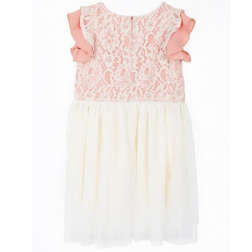 Brand New 2015 Summer Lace Girl Dress Patchwork Matching Mother Daughter Clothes Cute Family Matching Outfits Chiffon Dresses5