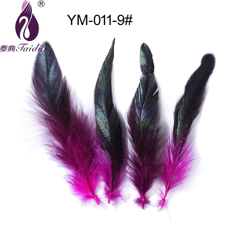Natural rooster feather dyed plumage Ym-011-9#
