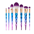 7pcs Brush Makeup Brushes Set Maquiagem Brochas Pinceis Rhinestone Colorful Cosmetic Makeup Brushes for Eyebrows Eyelashes