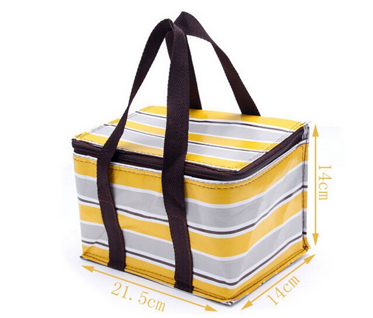 141421cm Stripe Pouch Lunch Bag Insulation Thermos Baby Feeding Bottle Warmer Baby Food Water Bottle Bag Insulated Feeding Bag (5)