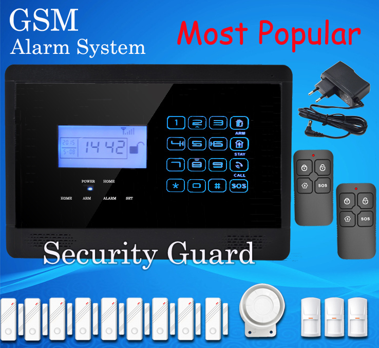 Free Shipping wholesale Wireless RF GSM Alarm Sys...