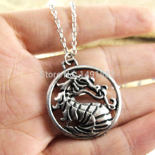 Mortal Kombat Pendant Necklace Movies Jewelry Statement Necklace Collares Mujer Collier Collares Collier Femme Bijoux Kolye