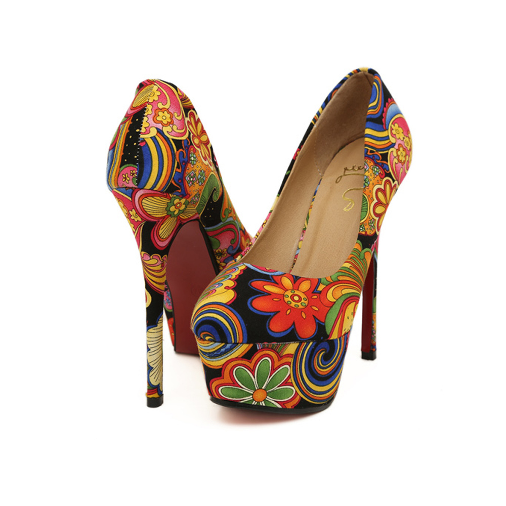 Aliexpress.com : Buy Women Vintage High Heels Brand Red Bottom ...