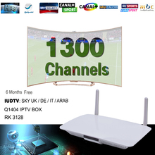 Q1404 Android Tv Box Quad Core Android Iptv Box With 6 Months Free Iptv Subscription Sky Italy Spain French Indian Netherland