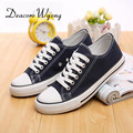 The new trend of the canvas shoes for men and women fashion students shoes lace up