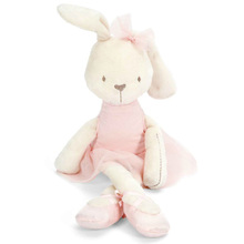 35cm Soft Baby Toy Pink Bunny Mobile Soothe Doll Stuffed Rabbit Toys for Newborns