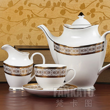 Luxury coffee set d Angleterre tea set fashion bone china coffee cup and saucer pot set