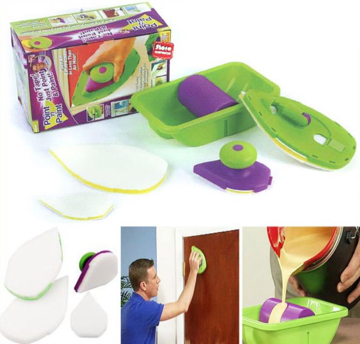 Free shipping Decorative Paint Roller and Tray Set Painting Brush paint pad pro Point N Paint