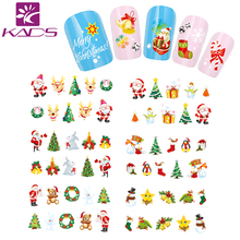 HOTSALE BJC026 Christmas water sticker Tip Nail Art Nail Sticker Nail Decal Manicure Mix Color nail tools+freeship
