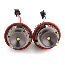 2 H8 10W LED CREE Angel Eye Light White for BMW E39 E53 E65 E66 E60