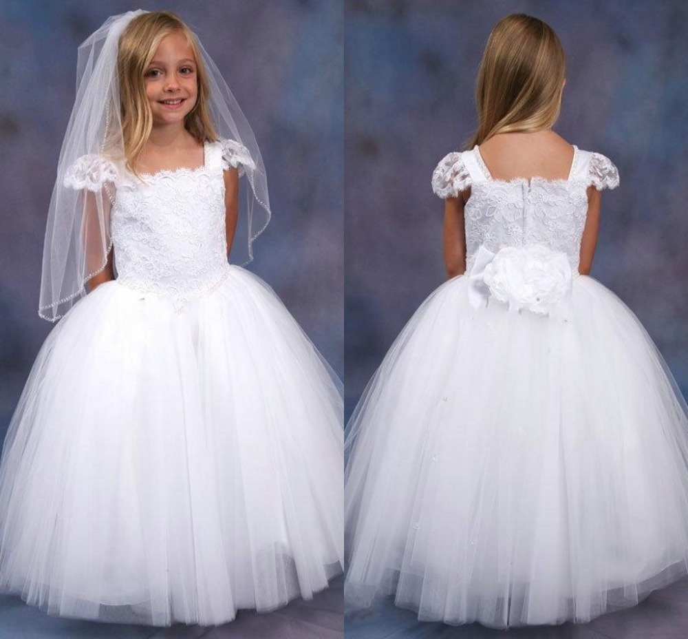 White Pageant Dresses For Girls