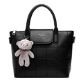 European And American Style Women s PU Handbag Shoulder Bag Classic Thread Lattice Ladies Casual Fashion