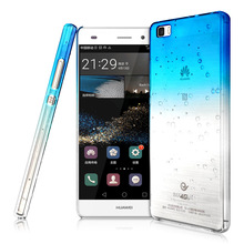 10pcs/lot P8 Lite IMak Raindrop hard PC back phone case with high clear screen protector flim for huawei P8 Lite + retail box