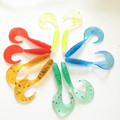 10pcs bag Artificial Curly Tail Maggot Grub Worm Fishing Lures Soft Grubs 6 5cm 2g for