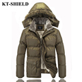New Jackets Men Winter Coats Thicken Cashmere Parkas Men Cotton Padded Jacket Outerwear Hooded Warm Fur