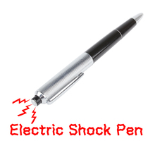Divertido pluma de la descarga eléctrica broma broma truco de juguete de regalo de la diversión S7NF