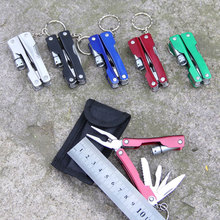 Outdoor multi use tool pliers/saw/screwdriver/wrenches/knives with a LED light Delicate and cabinet hand tool