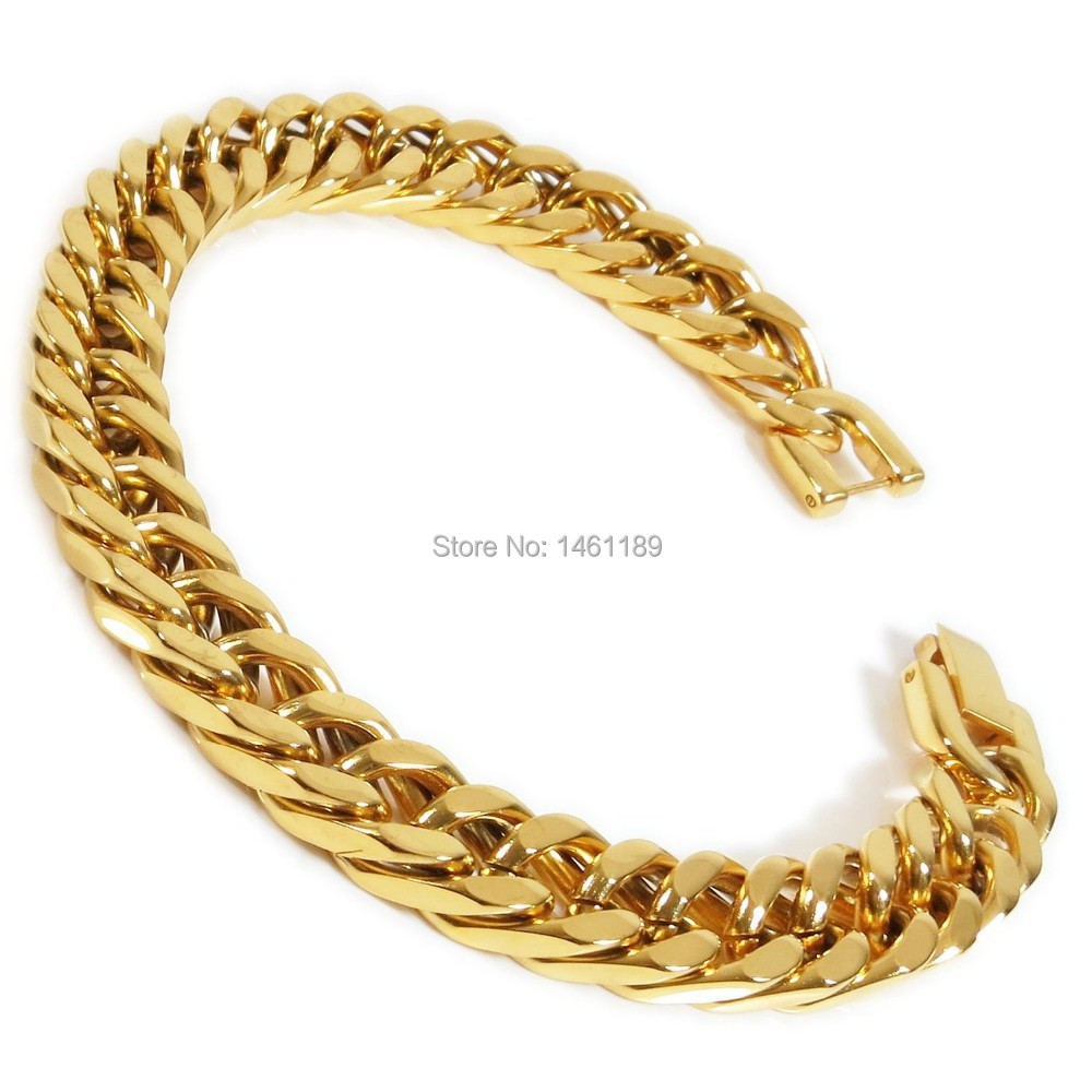 Fashion Hot Sale Charm Chain Gold Bracelets Jewelry Stainless Steel Twisted Chain Bracelet For ...