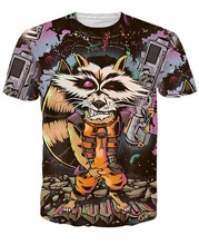 RageOn Nicolas Cage Rage Faces 3D Print T-shirt Casual Cotton Rocket Raccoon Tee Shirts Short Sleeve Homme Loose Unisex Tops
